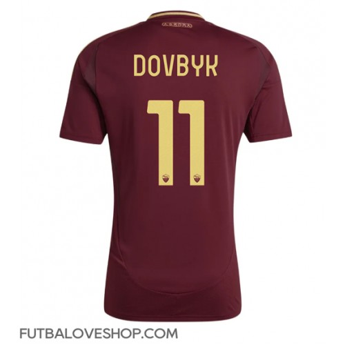 Dres AS Roma Artem Dovbyk #11 Domáci 2024-25 Krátky Rukáv